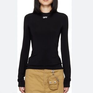 Off white black logo long sleeve shirt